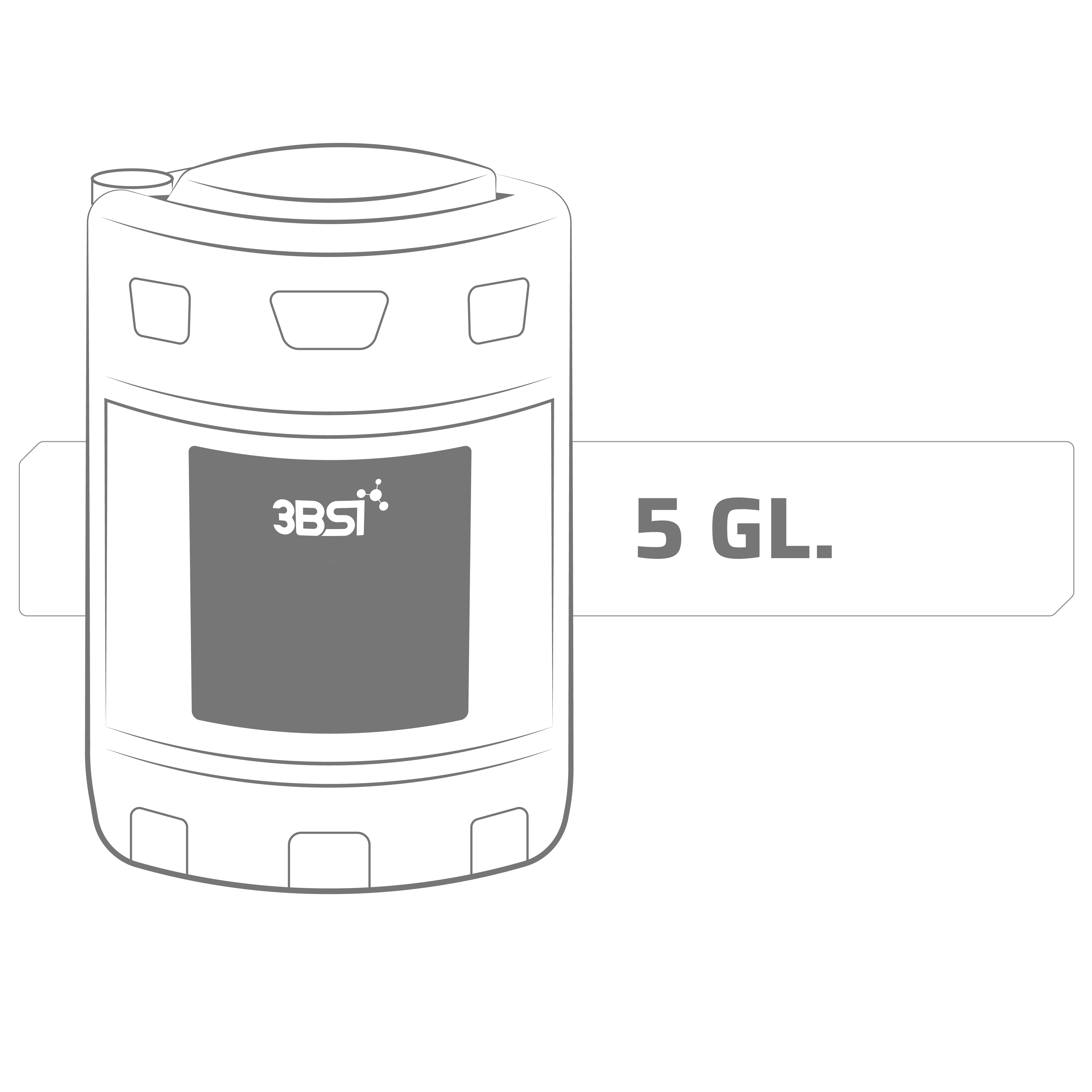 BIDON BLANCO 5GL